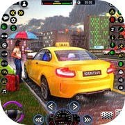 Jogo de simulador de táxi de carro urbano: simulador de aventura