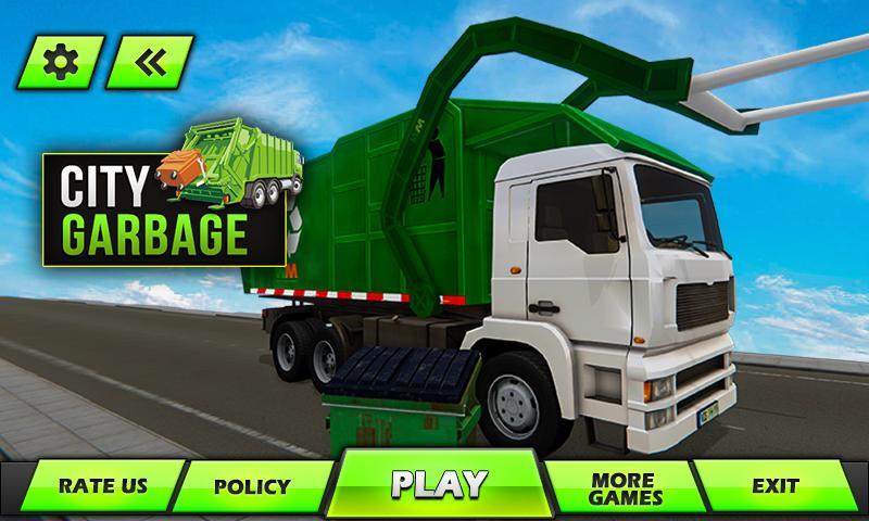 Screenshot 1 of 도시 쓰레기 트럭 게임 3D 1.0.4
