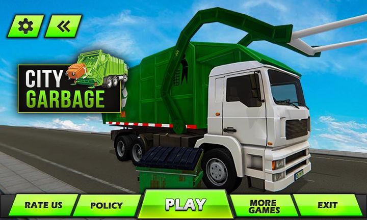 Screenshot 1 of Truck Games: Garbage Truck 3D 1.0.4
