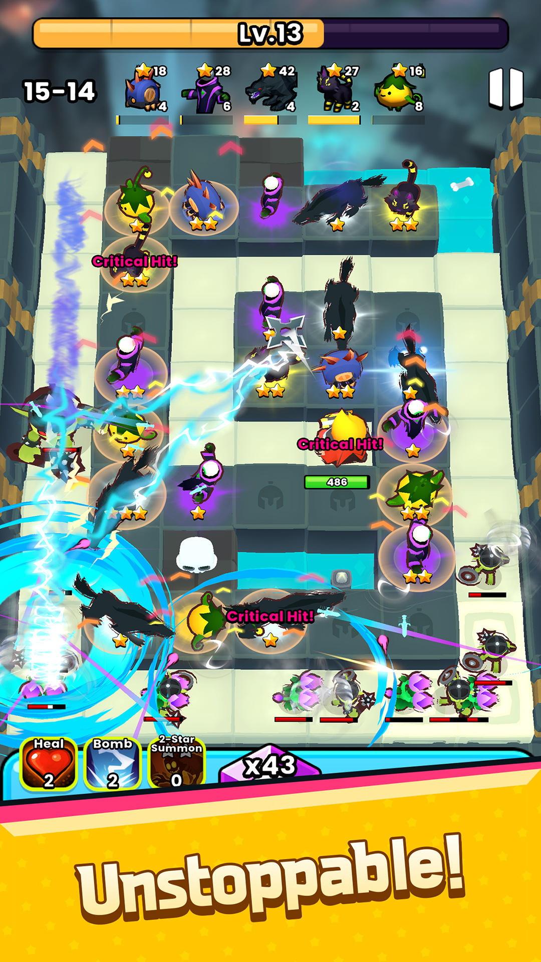 Monstars Evolution Defense TD Game Screenshot
