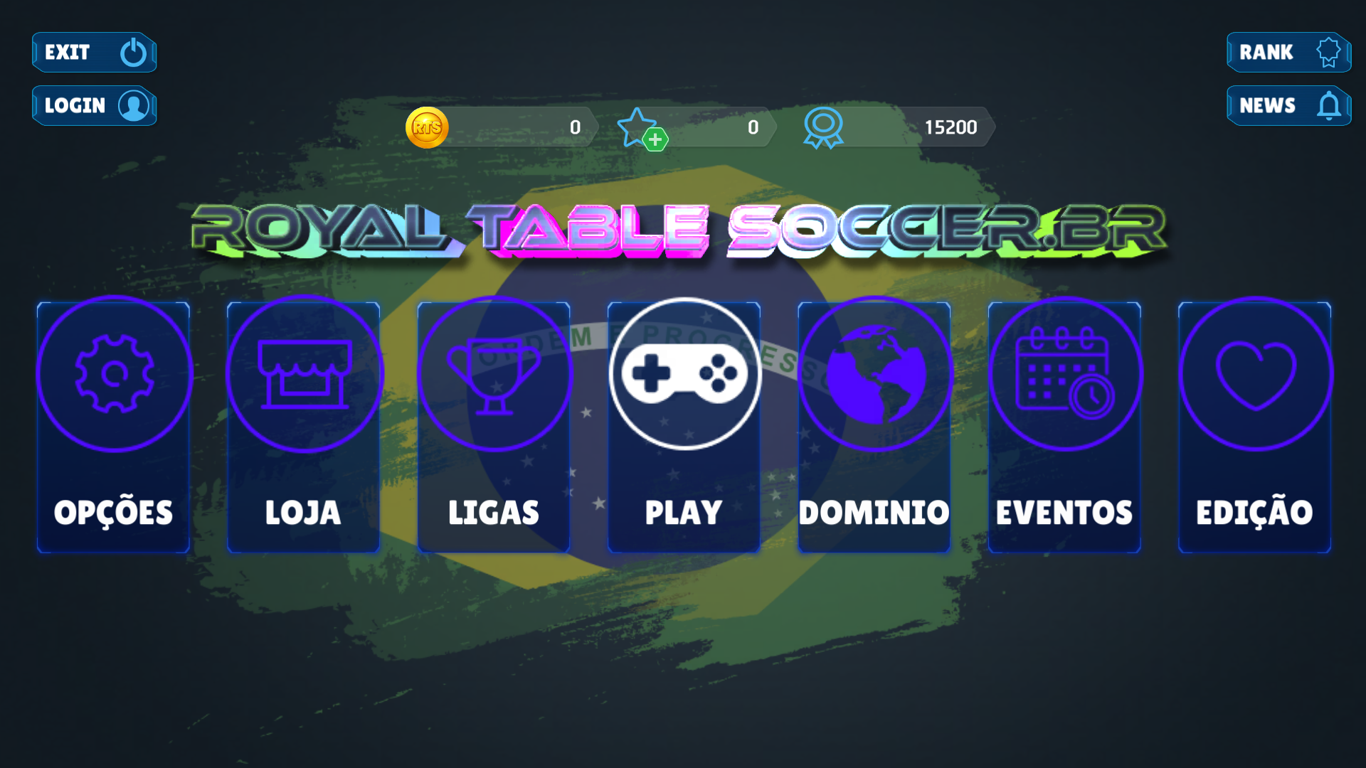 Captura de Tela do Jogo Royal Table Soccer .BR