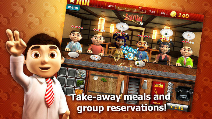 Youda Sushi Chef Premium Game Screenshot