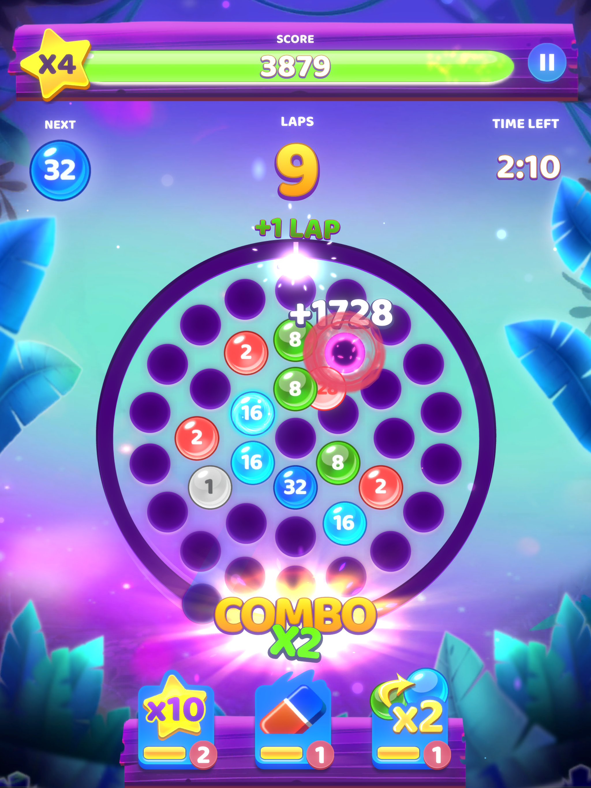 Скриншот игры Laps Fuse: Puzzle with Numbers