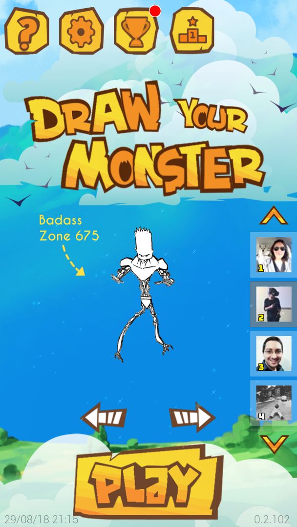 Draw Your Monster 게임 스크린 샷