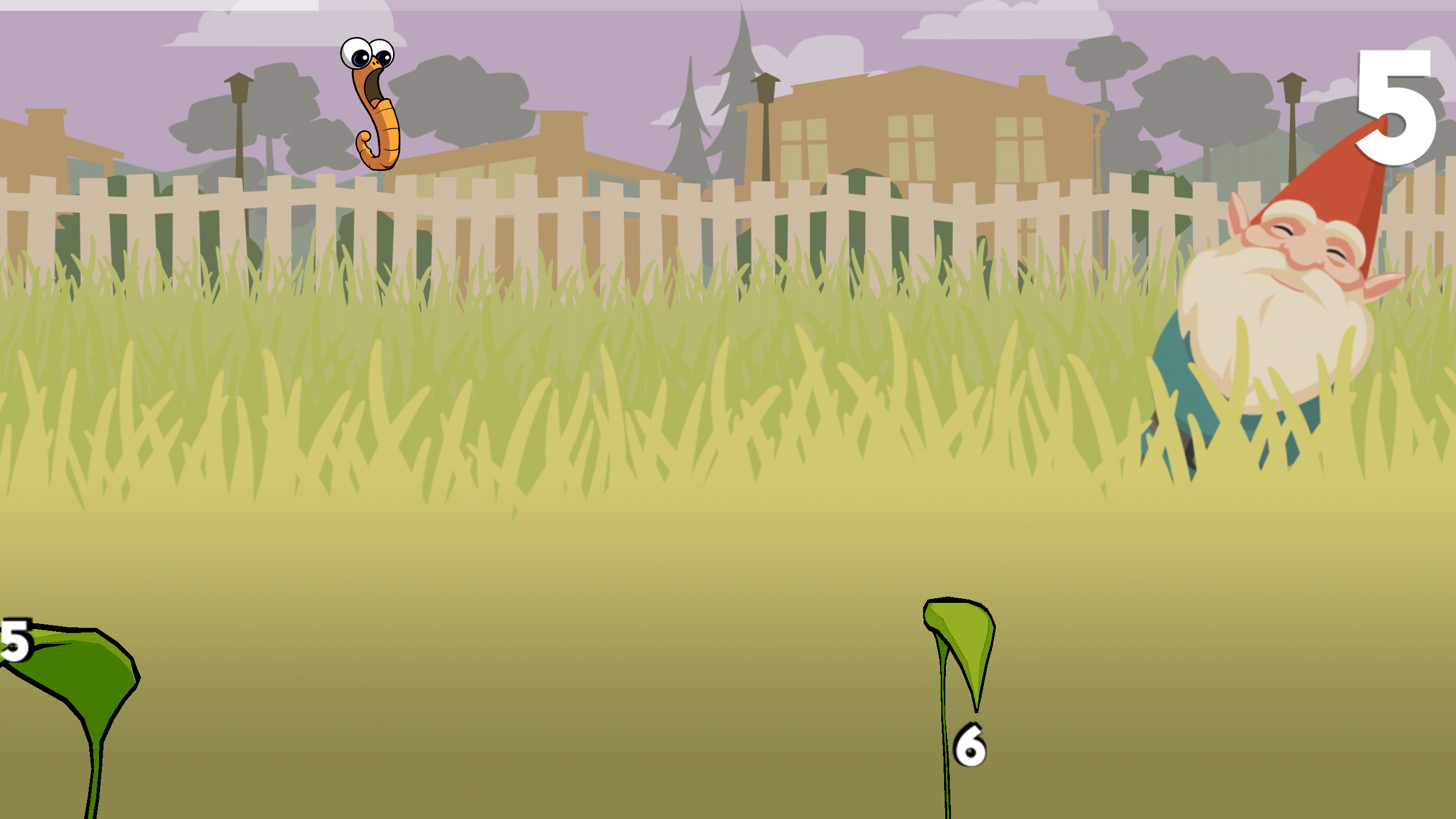 Jumpy Worm Game Screenshot