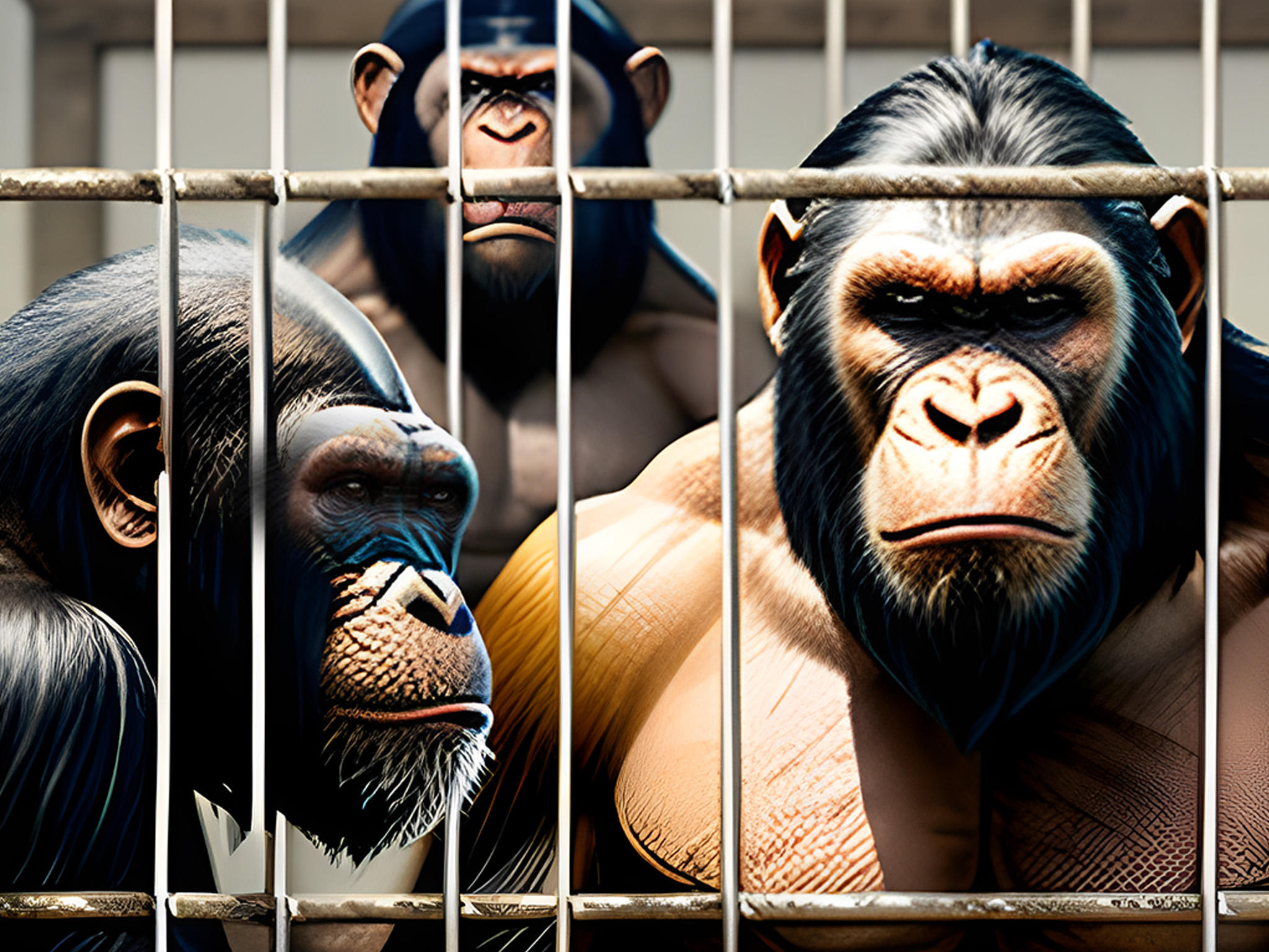 Screenshot of Angry Gorilla Apes City Games