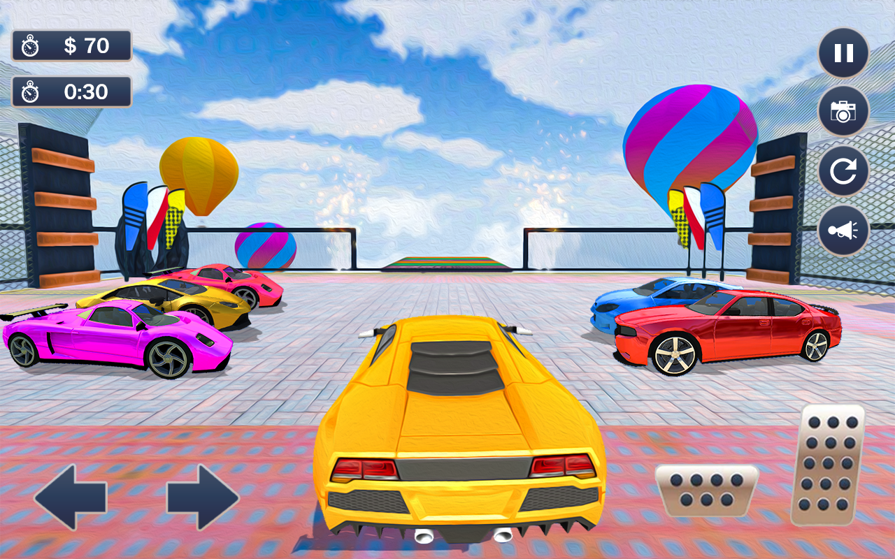 Cuplikan Layar Game Mega Ramp Simulator Mobil -3D yang mustahil Stunts
