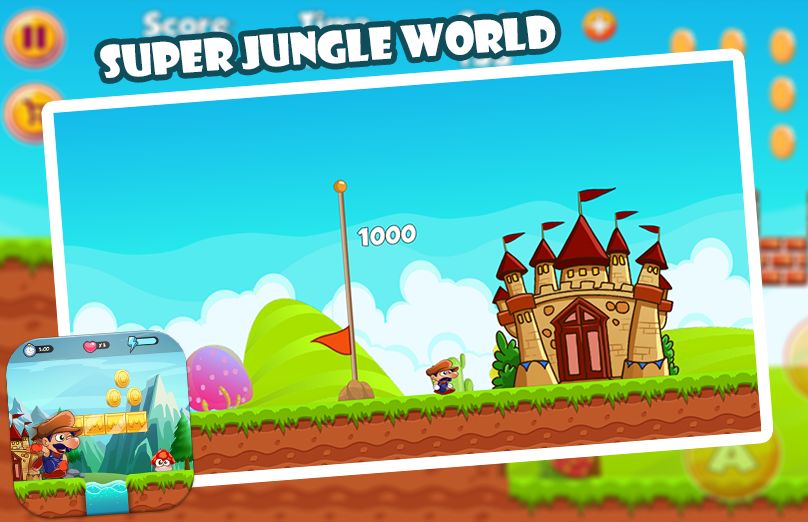 Super Jungle World 🍄 ภาพหน้าจอเกม