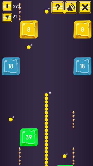 Snake vs Block Game Game Screenshot