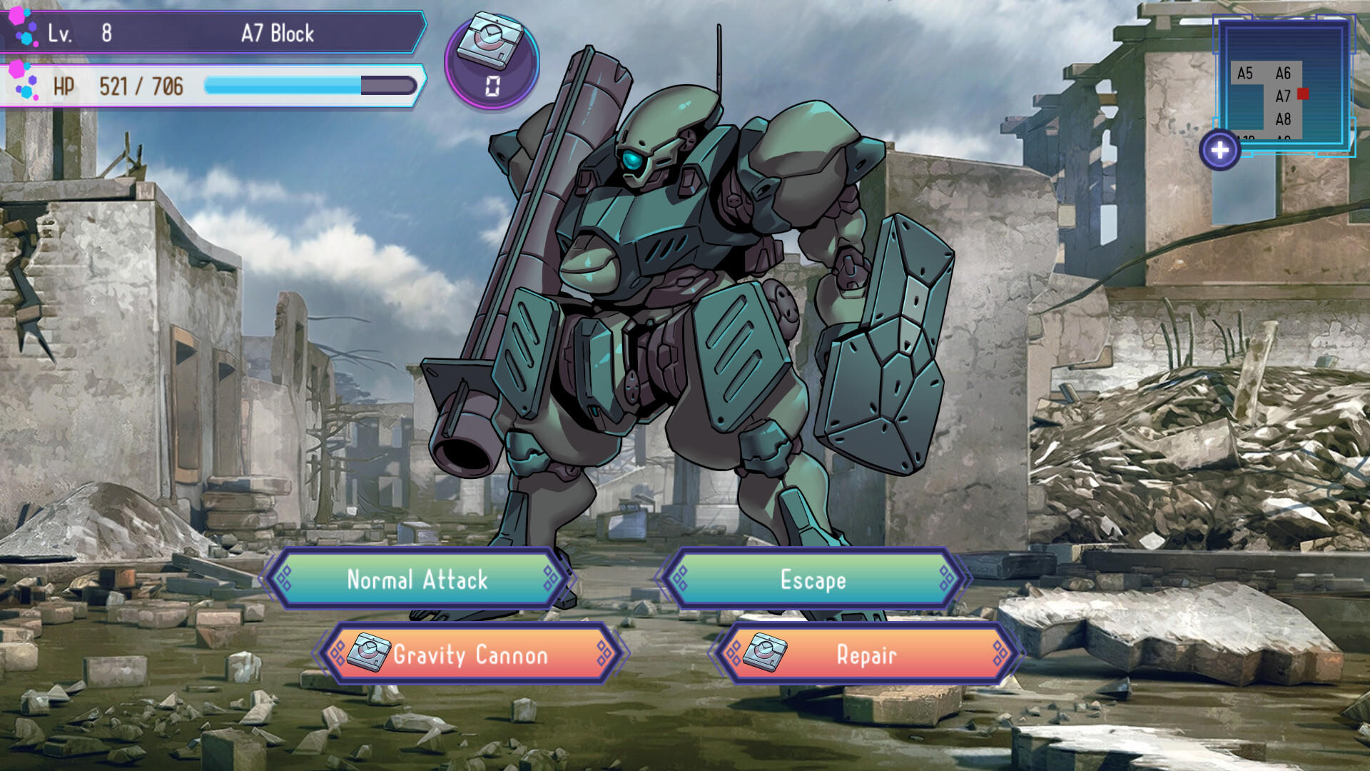 Captura de Tela do Jogo Tale of android after the Apocalypse