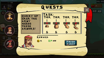 Medieval Idle: Quest Game Screenshot