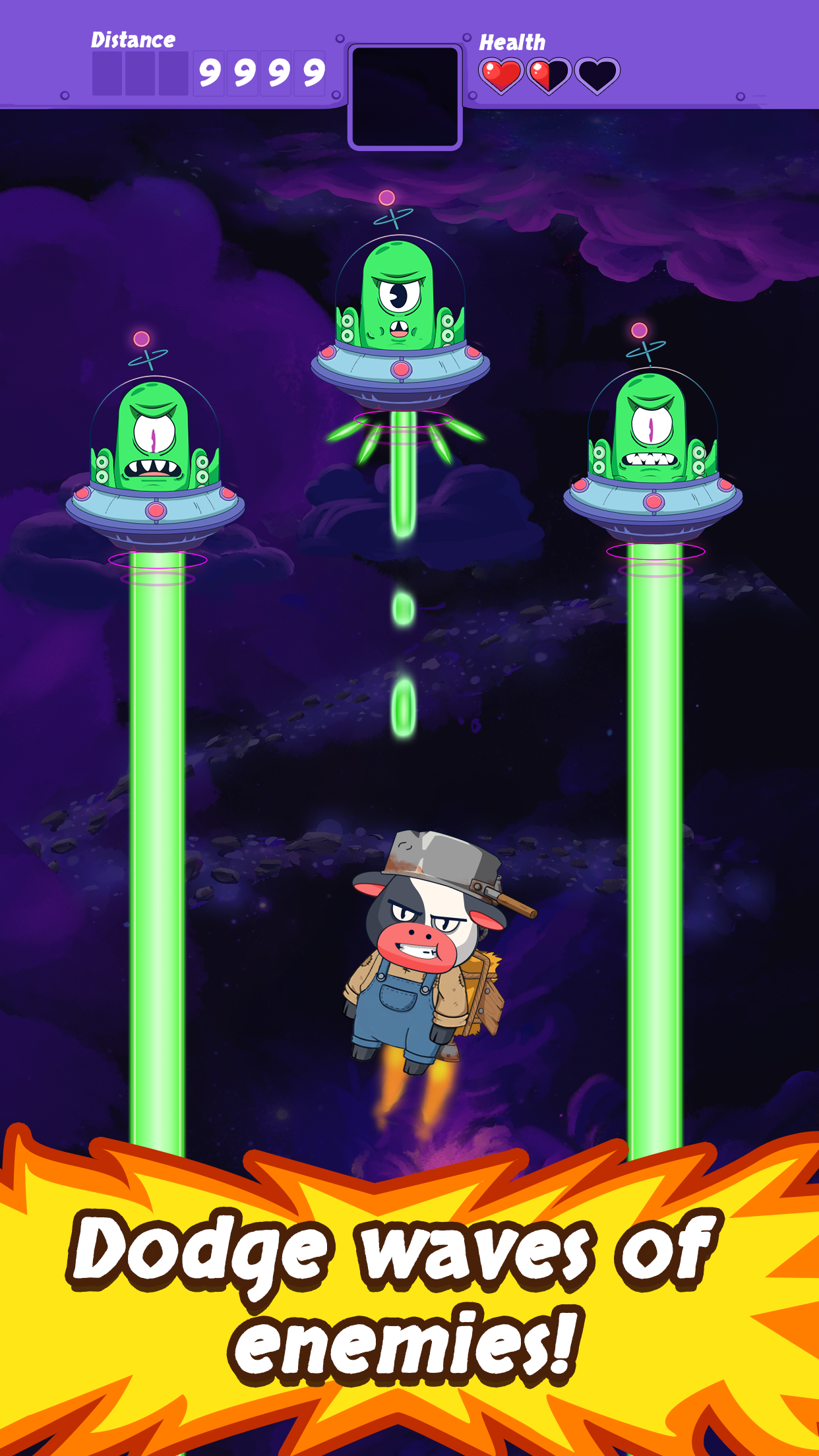Rocket Cow Game Screenshot