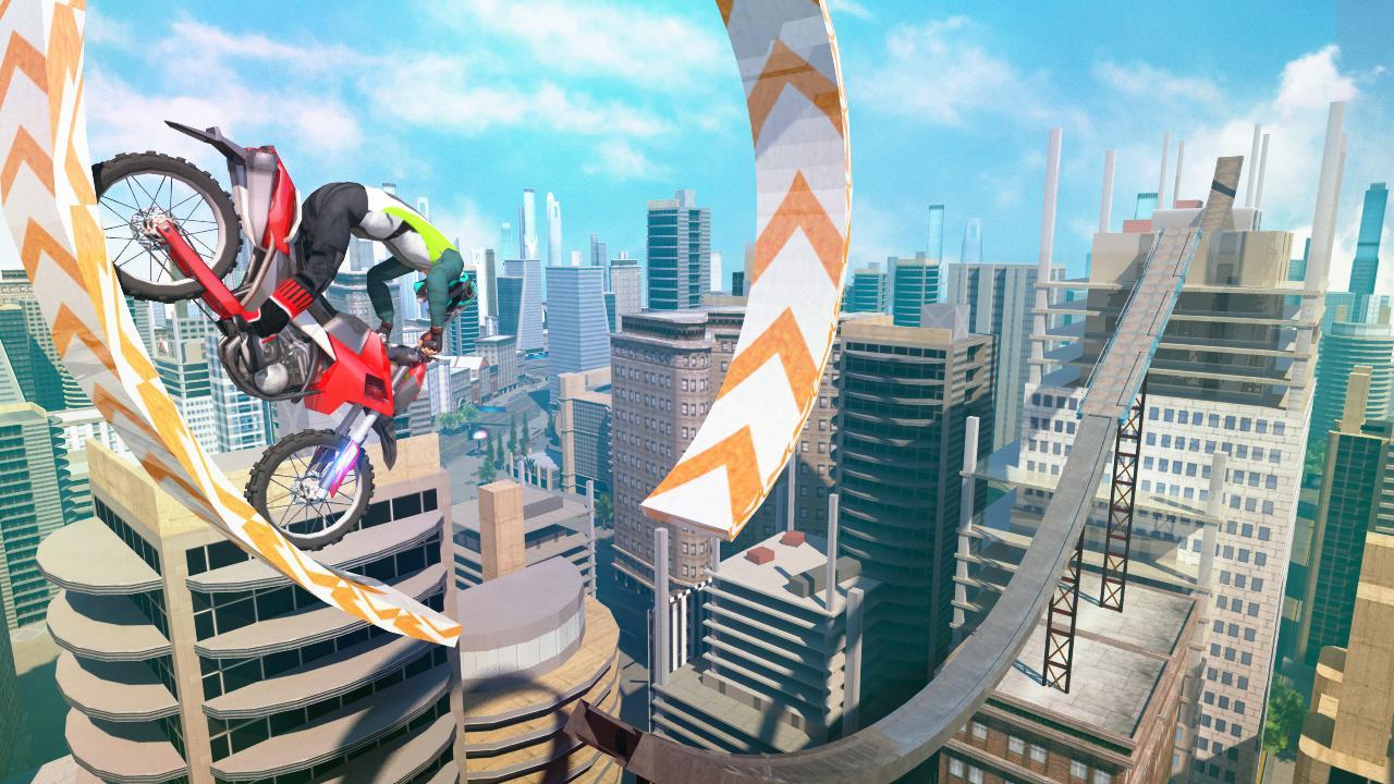 Cuplikan Layar Game Bike Stunts 3D - Rooftop Chall