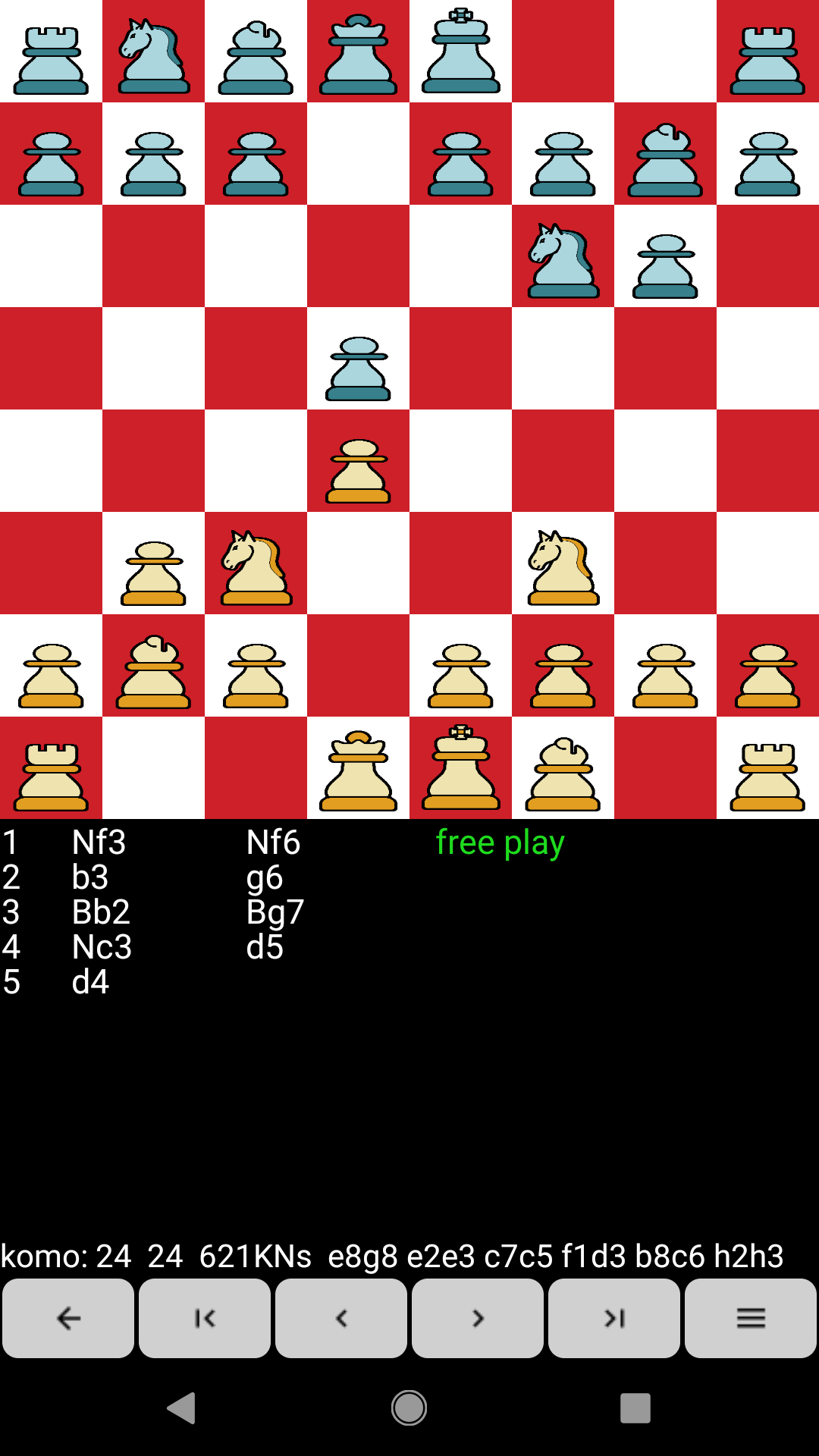 Captura de Tela do Jogo Chess for Android