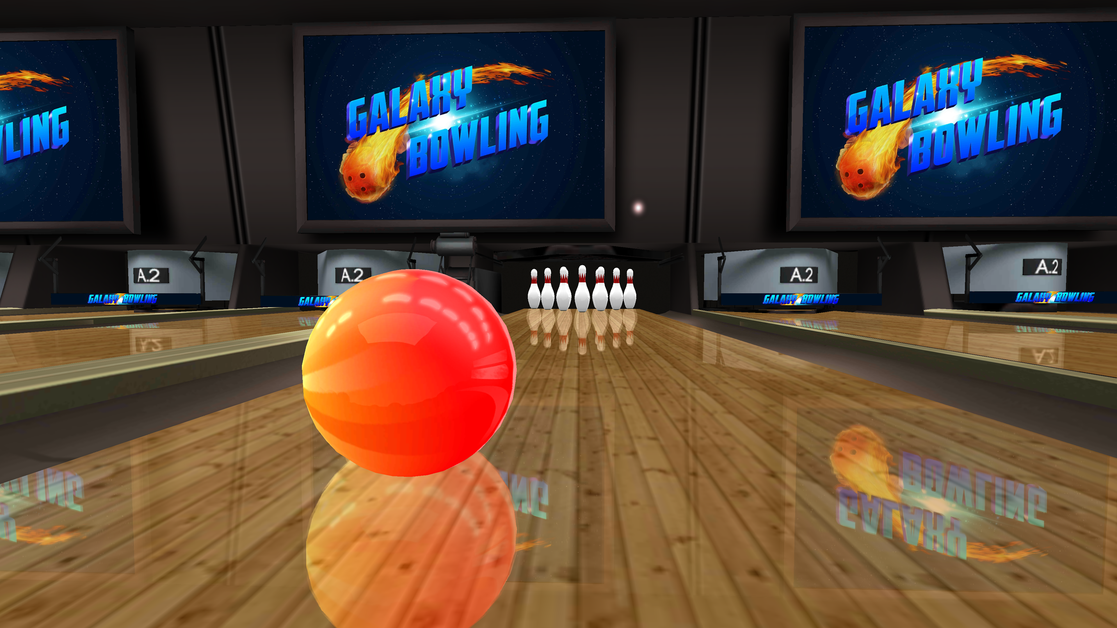 Galaxy Bowling 3D Game Screenshot