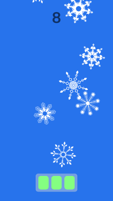 Snowflake Catcher Game Screenshot