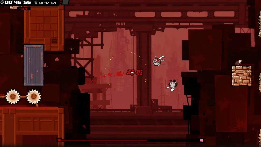 Screenshot of Super Meat Boy Forever: Mobile Edition