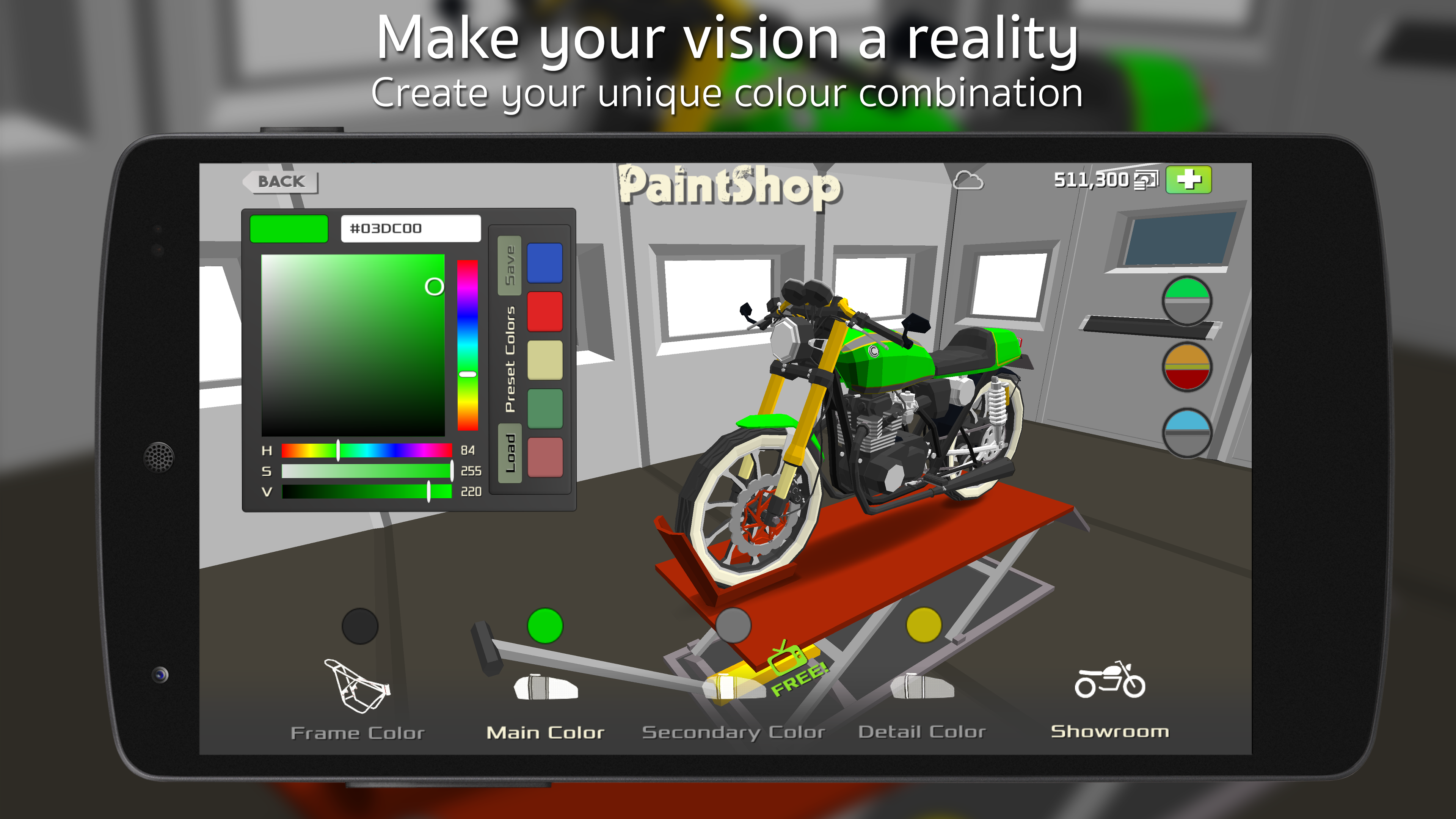 Cafe Racer Game Screenshot