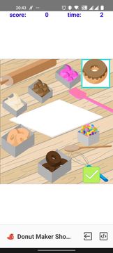 Cuplikan Layar Game Donut Maker Shop