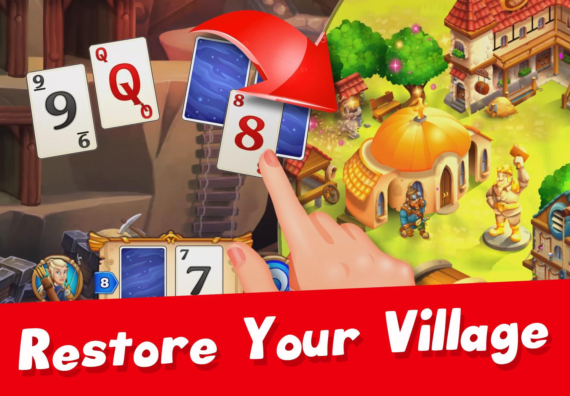 Solitaire Arthur Tale TriPeaks Game Screenshot