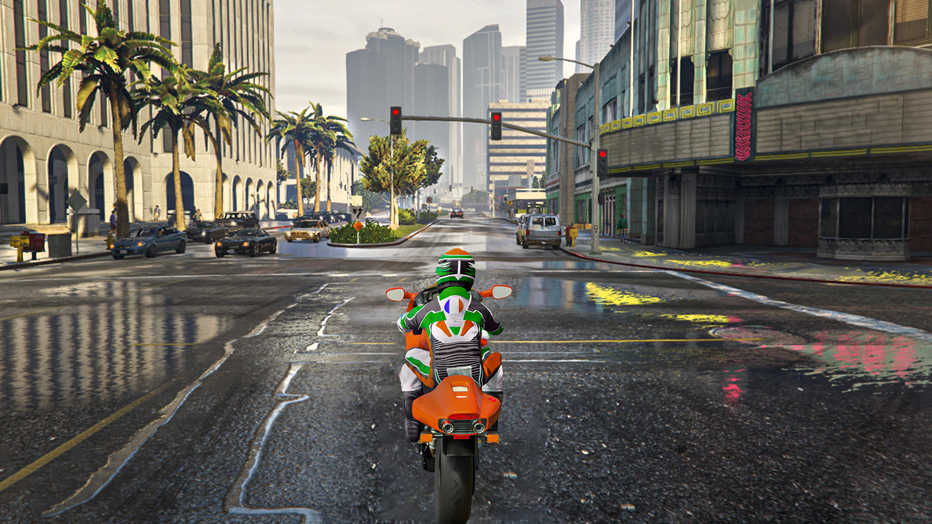 Screenshot of Motorcycle Games Traffic Rider
