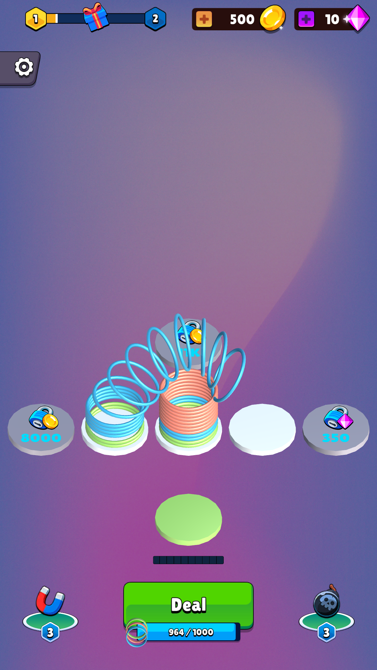 Slinky Ring Color Sort Game Screenshot