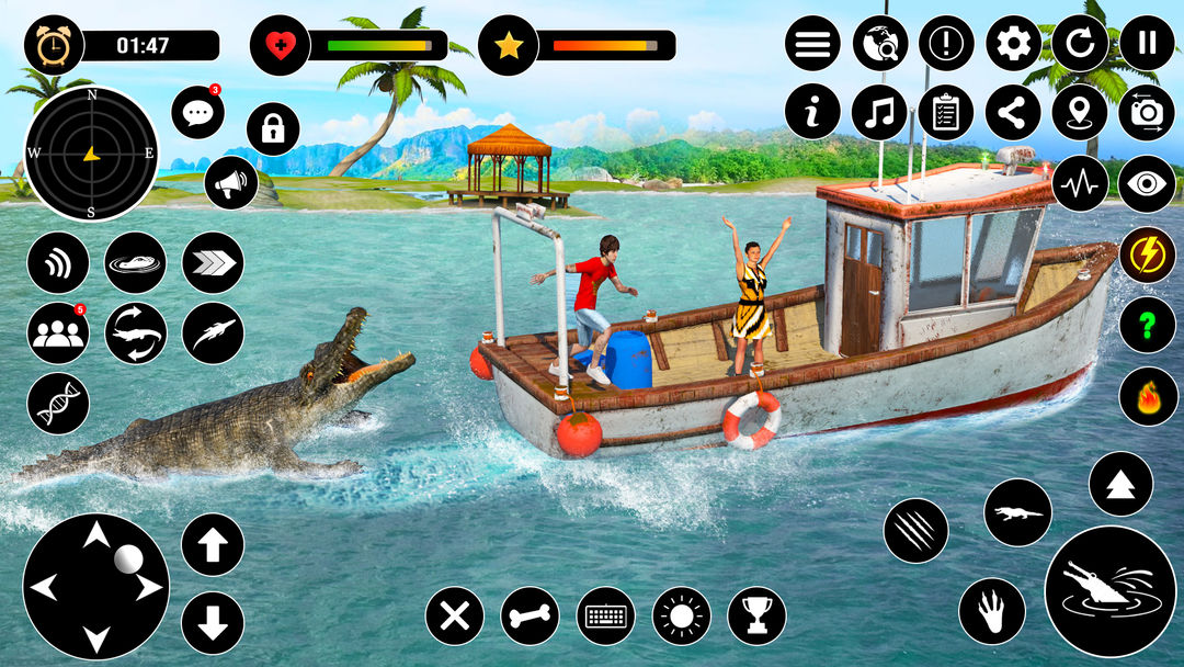 Screenshot of Animal Crocodile Attack Sim