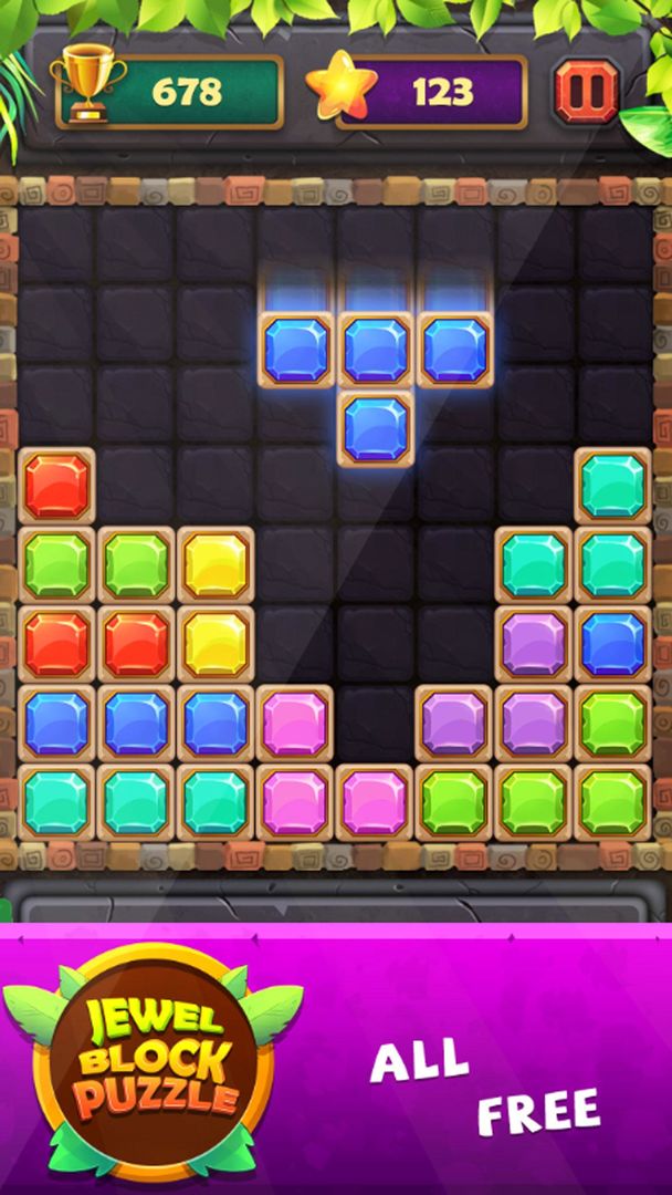 塊拼圖經典寶石 - Block Puzzle遊戲截圖