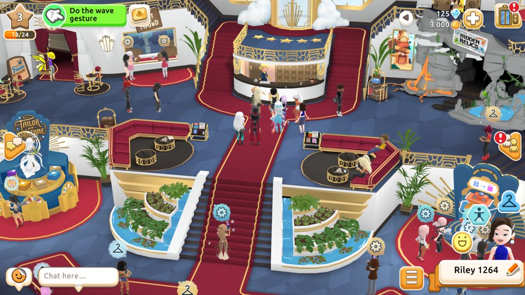 호텔 하이더웨이: 가상 세계 게임 스크린 샷