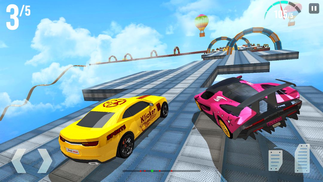 Screenshot of Mega Ramp Race - Extreme Car Racing New Games 2020