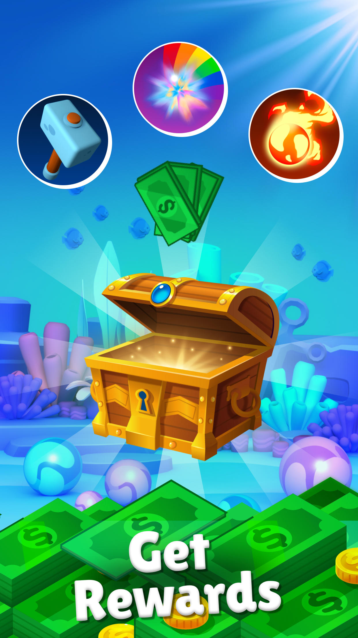 Bubble Bling: Win Real Money Game Screenshot