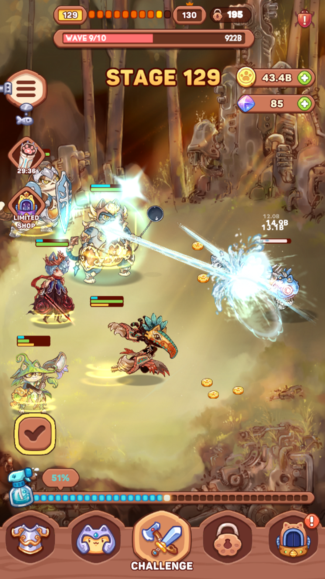 Meow Meow Warriors Game Screenshot