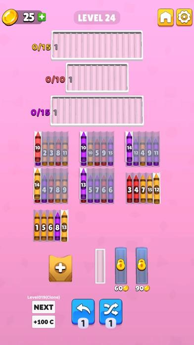 Pencil Order Game Screenshot