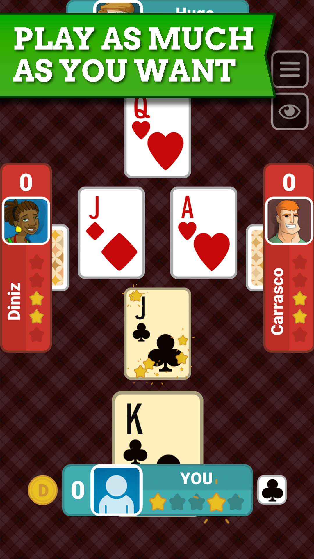 Euchre Jogatina Cards Online Game Screenshot