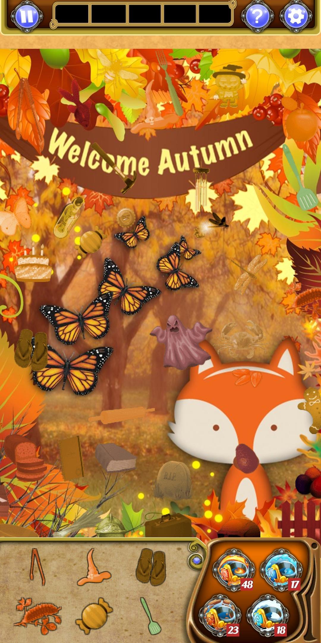 Hidden Object - Autumn Garden Game Screenshot