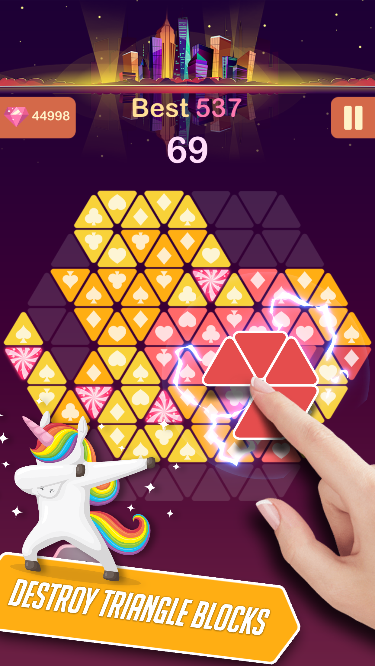 Triangle Candy - Block Puzzle Game Screenshot