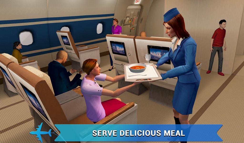 Скриншот игры Airplane Flight Attendant -Car