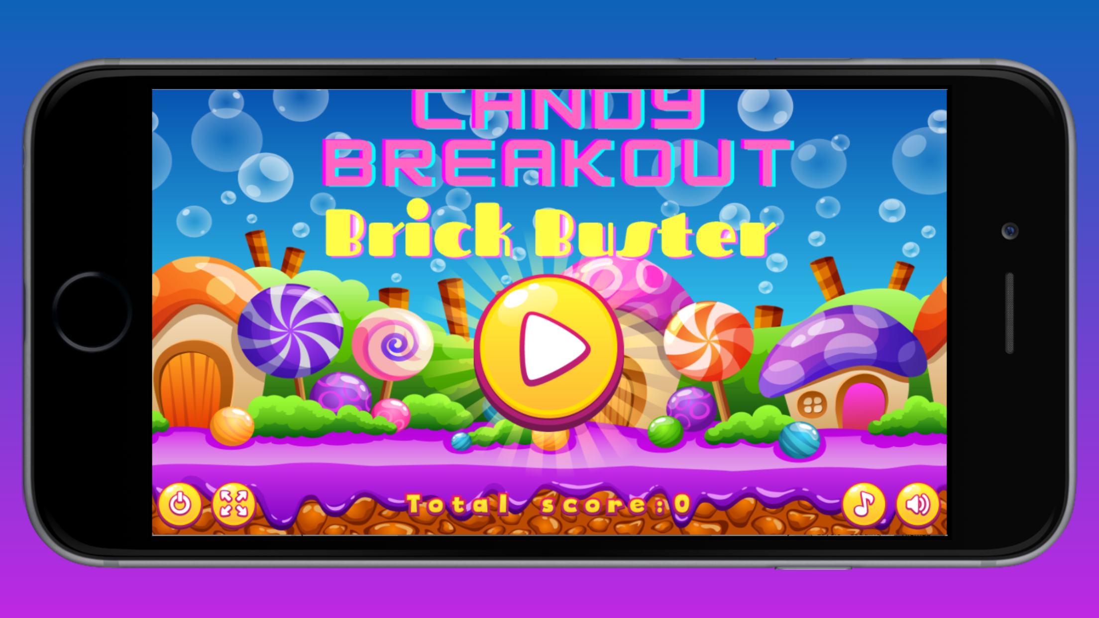 Candy Breakout Brick Buster ゲームのスクリーンショット