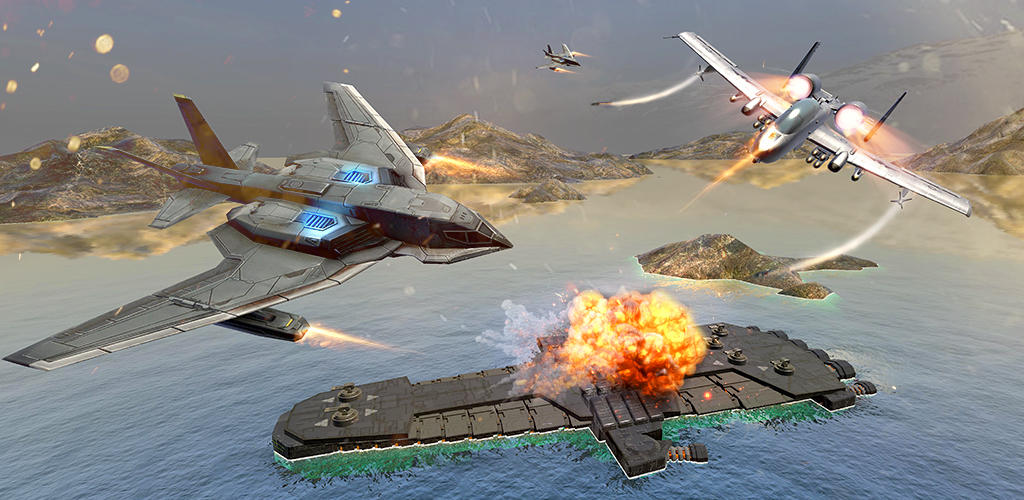 Banner of Guerra moderna: juegos de aviones de combate 2