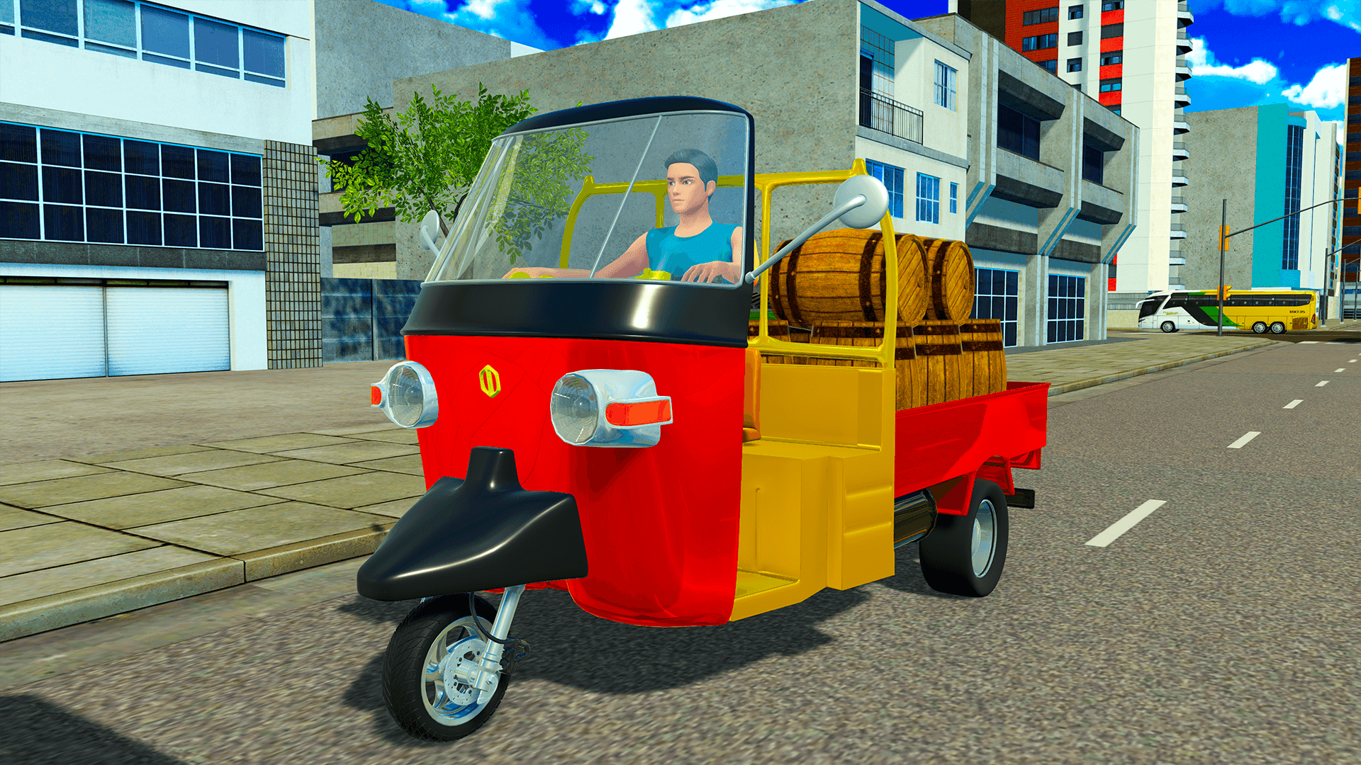 Screenshot of Auto Modern Rickshaw 3D Sim