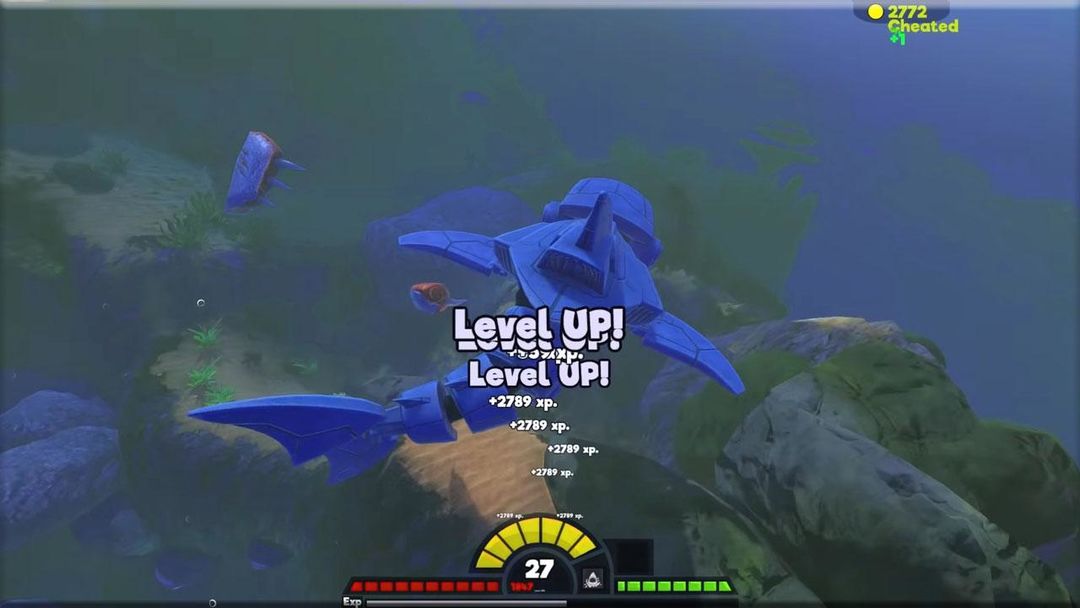 Feed grow Robot shark fish simulator 게임 스크린 샷