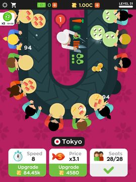 Sushi Bar Idle Game Screenshot