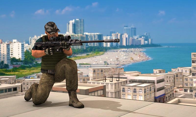 Grand Miami Sniper Gang 3D Game Screenshot