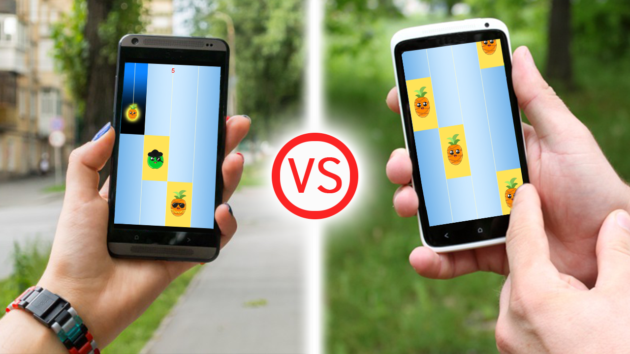 Pen Pineapple Piano Tiles Road Game Screenshot