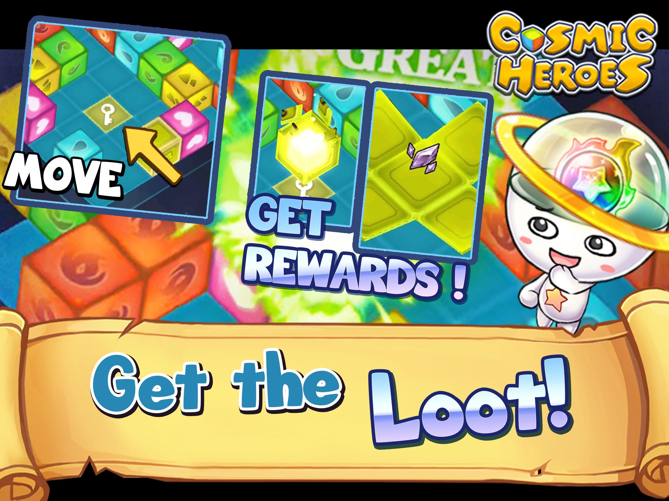 Cosmic Heroes - 3D Puzzle x RPG Game Screenshot