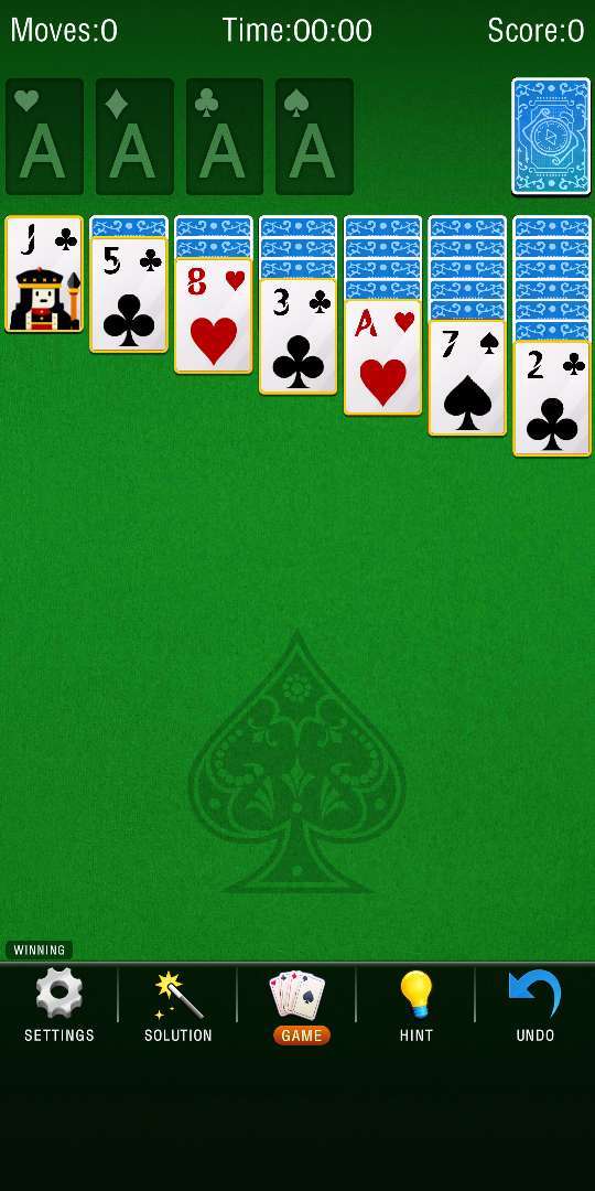 Screenshot of Classic Spider Cards Solitaire