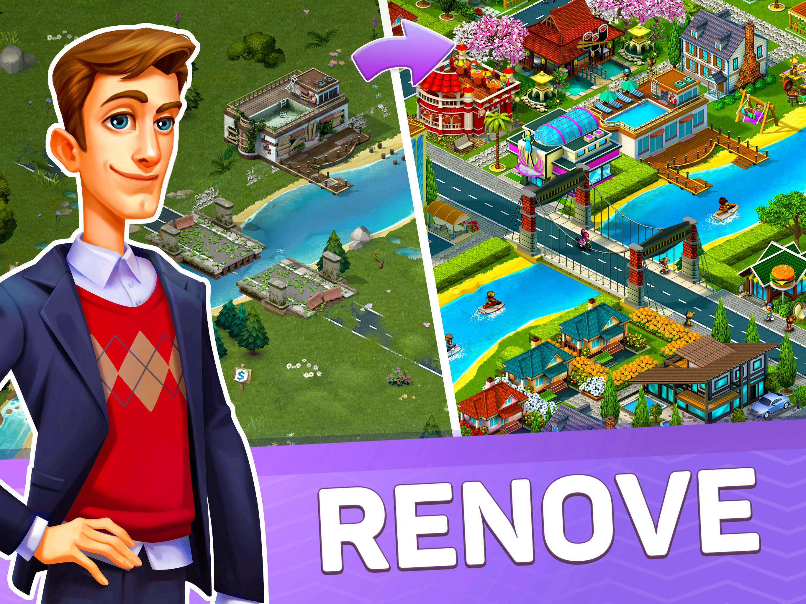 Captura de Tela do Jogo SuperCity: Construa uma histór