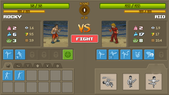 Punch Club: Fights Game Screenshot