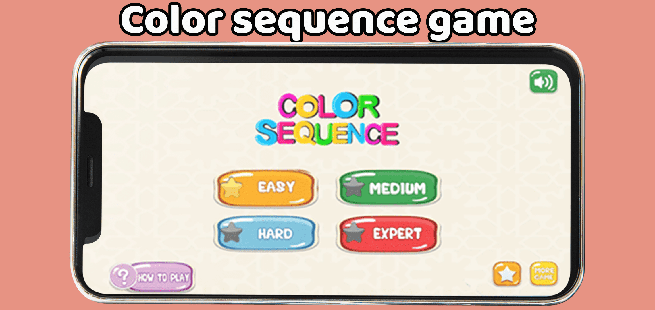 Color sequence game Game Screenshot