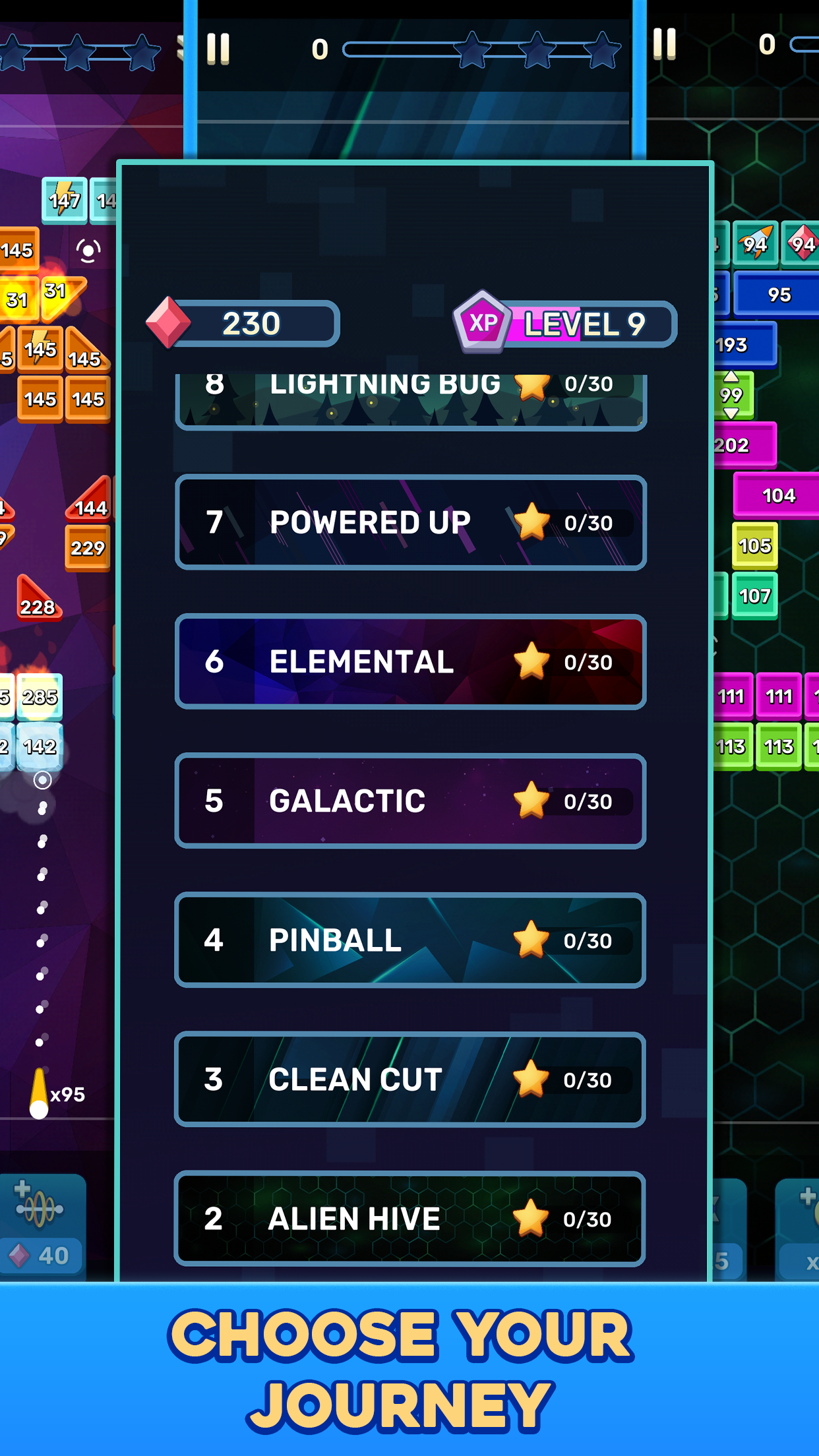 Screenshot of Brick Breaker: Journeys